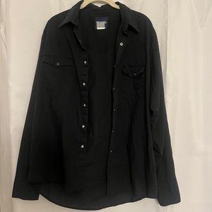 Black Wrangler Button-Up